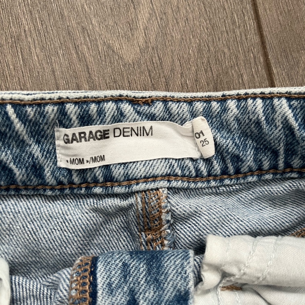 Distressed Light Blue Denim Shorts - Picture 3 of 3